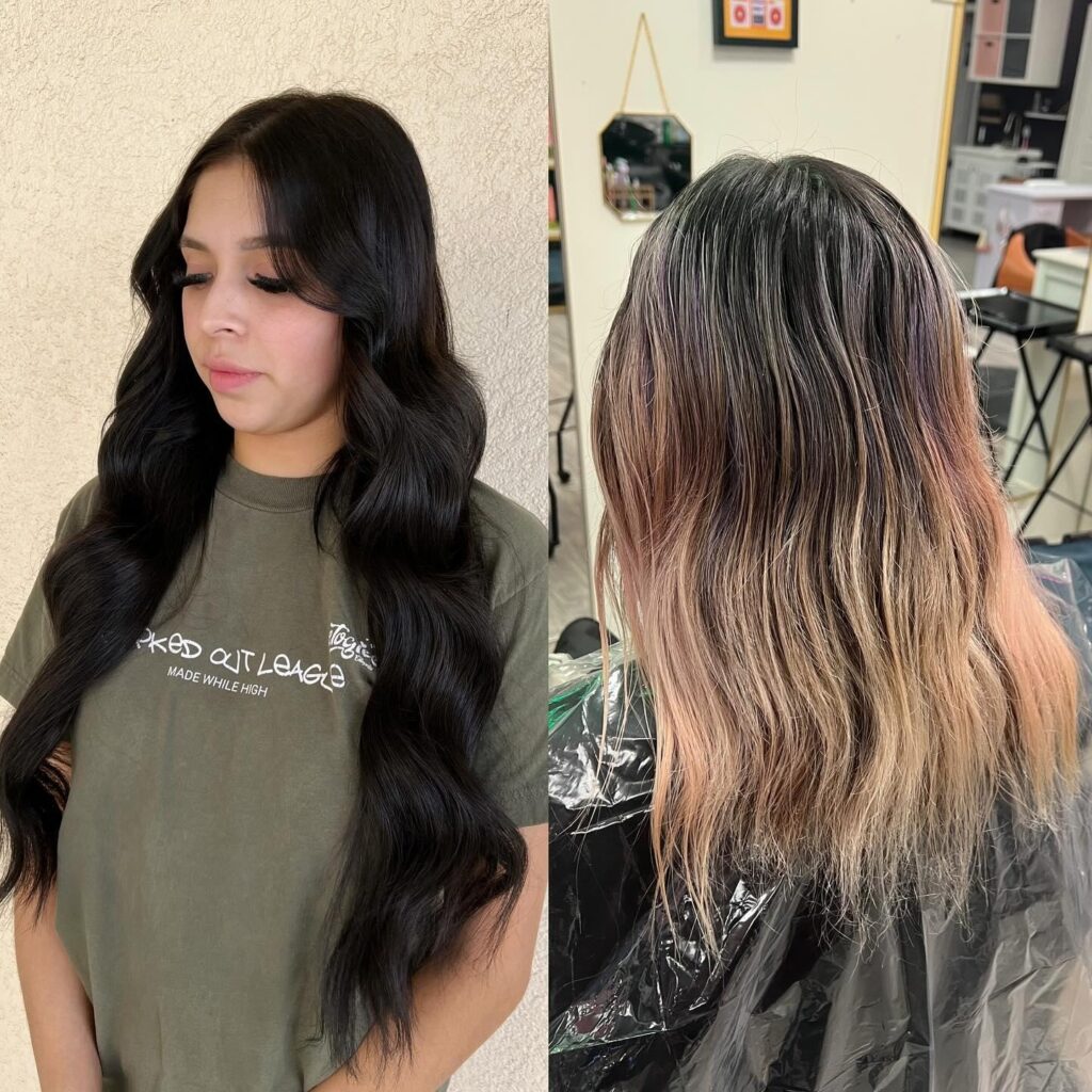 Luxurious Black Layers With a Natural Flow