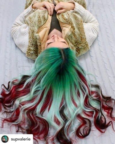 Straight Red And Green