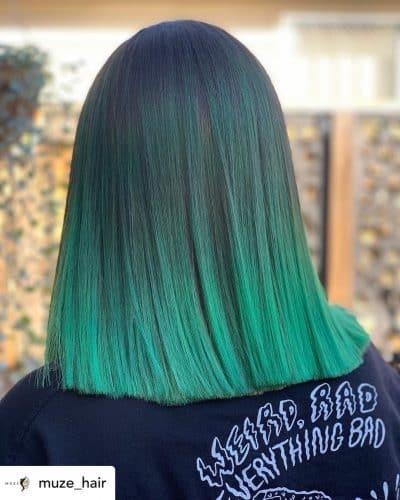 Dark Green Ombre