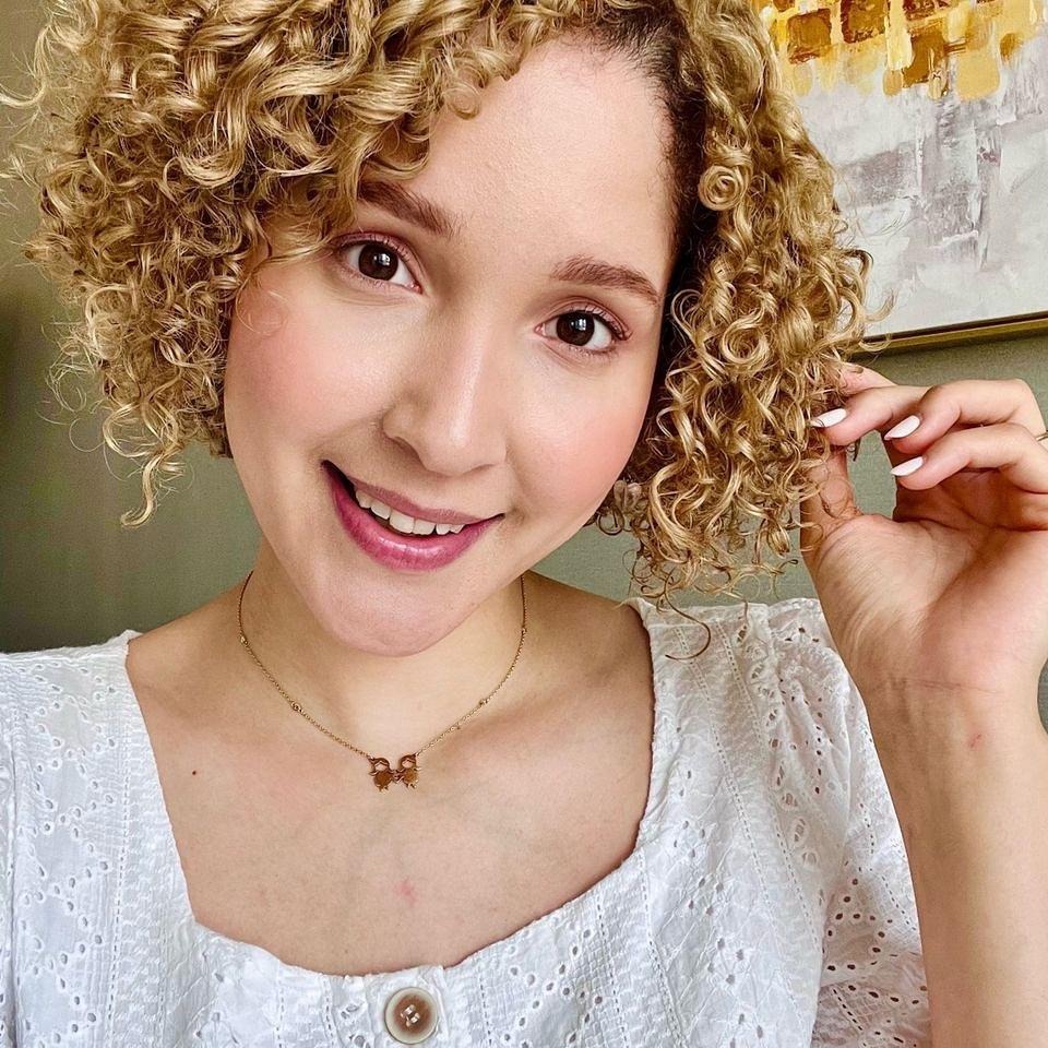 Blonde Curly Bob Hair