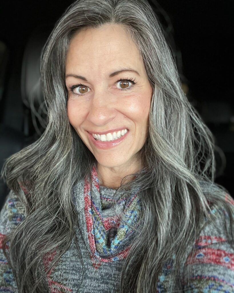 Stick-Straight Black Pepper Hair