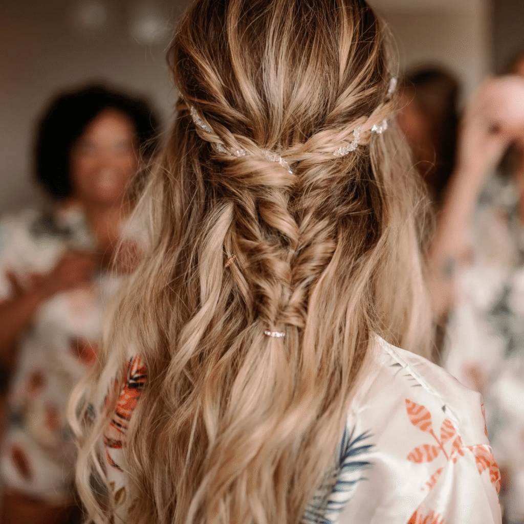 Undone Half-Up Braid