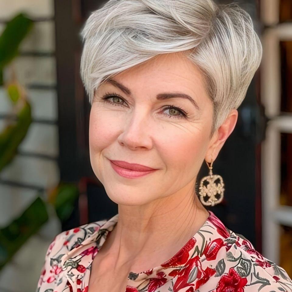 Short Pixie Cut for older women