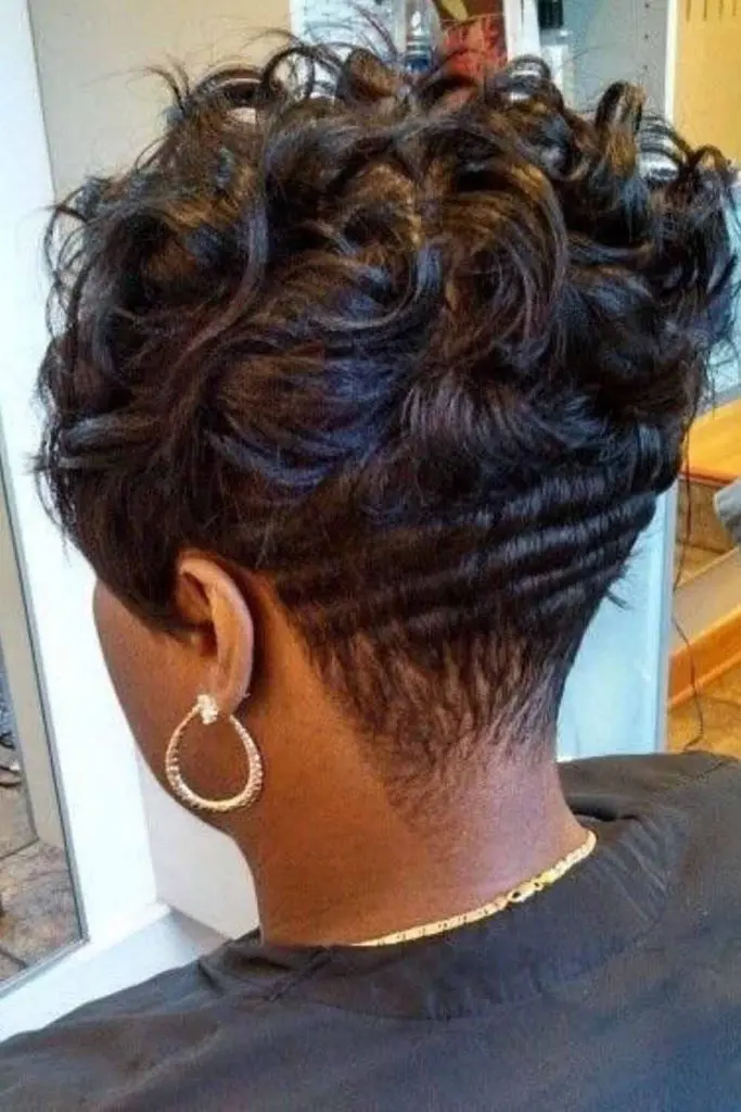 Curly Stacked Hair