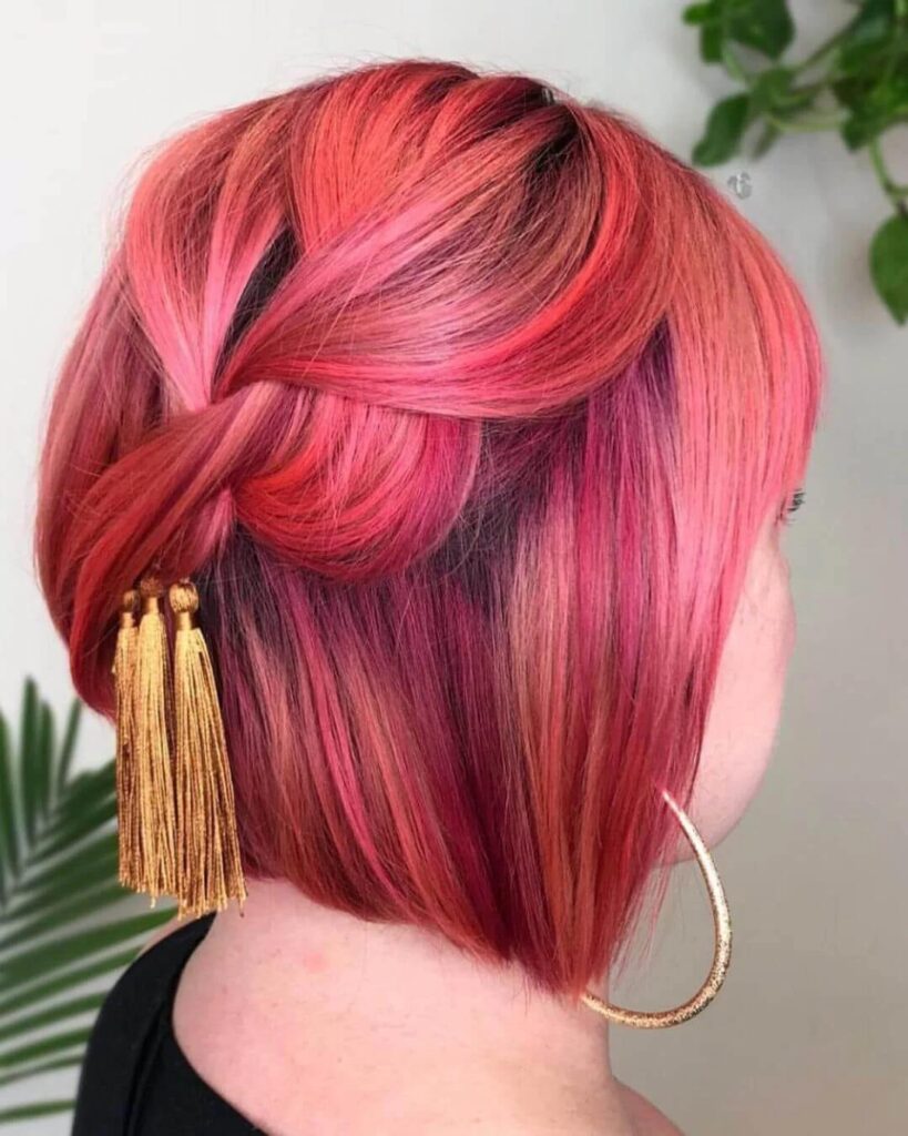 Multi-Red Short Bob