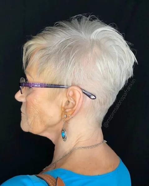 Gray Pixie for Fine Hair