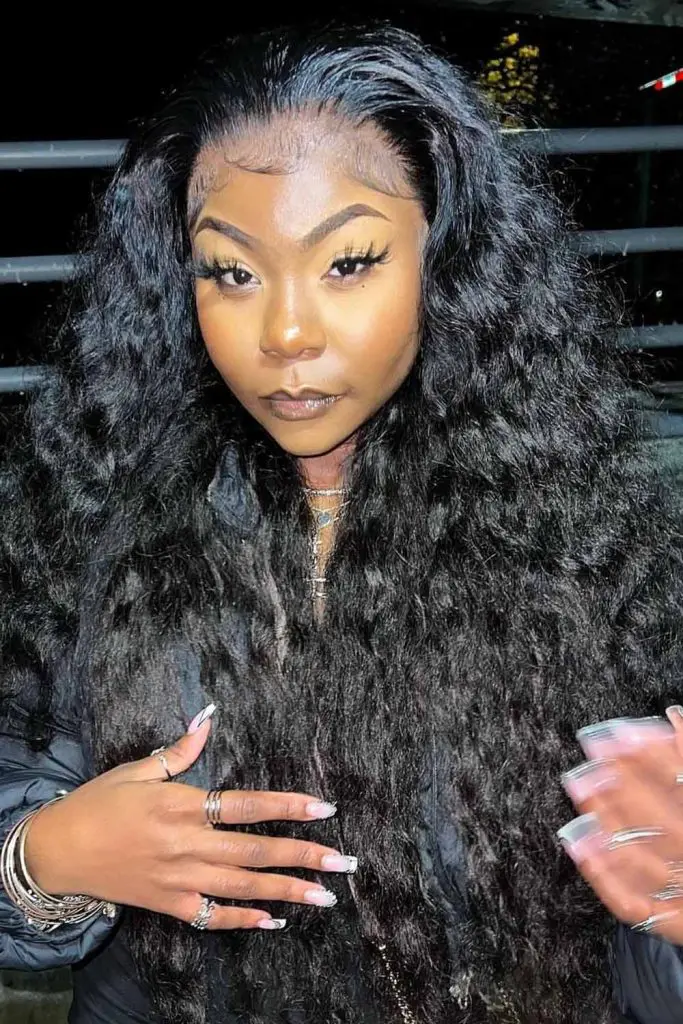 Slicked Back Deep Wave Hair