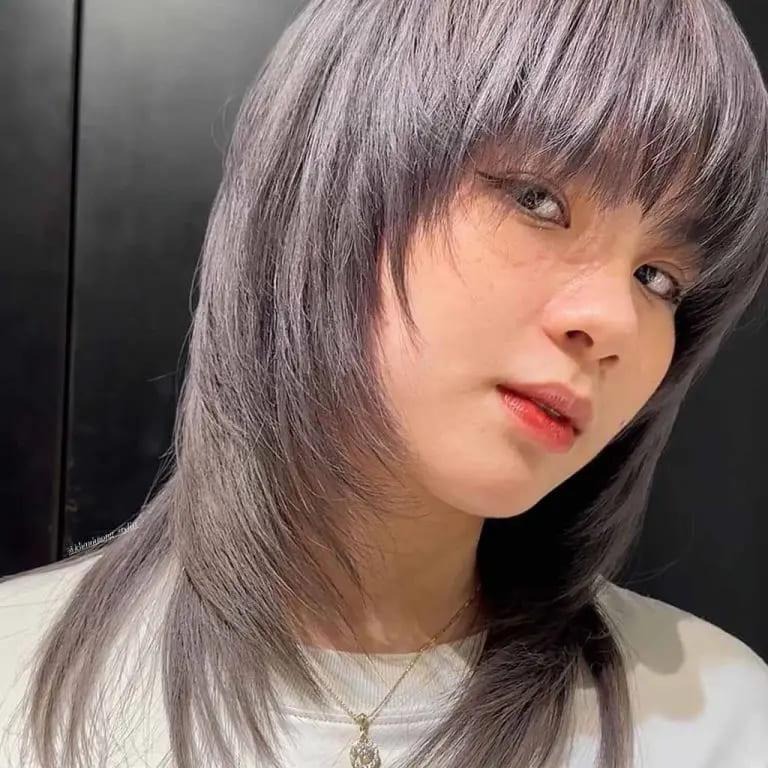 Korean-Style Layered Mullet Wolf Cut