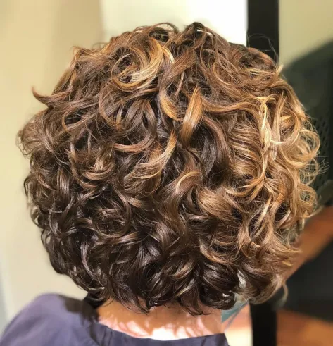 Gorgeous Rounded Bob with Glazed Curls