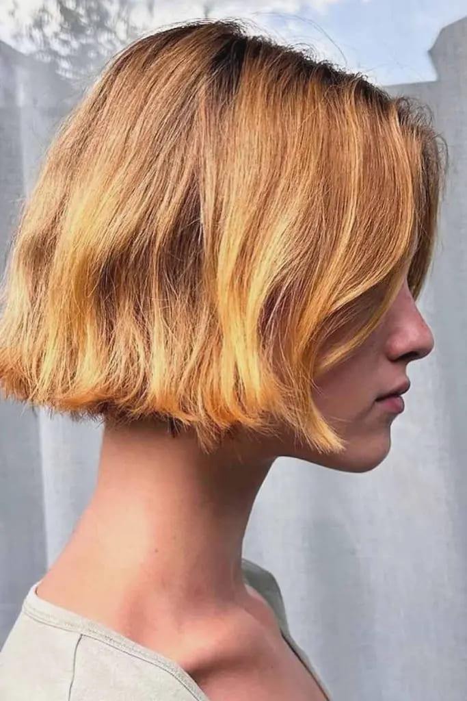 Golden Blonde Bob