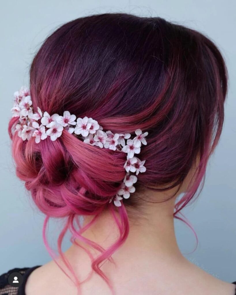 Cranberry Pink Hair
