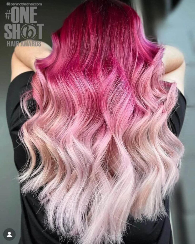 Light and Dark Pink Ombre