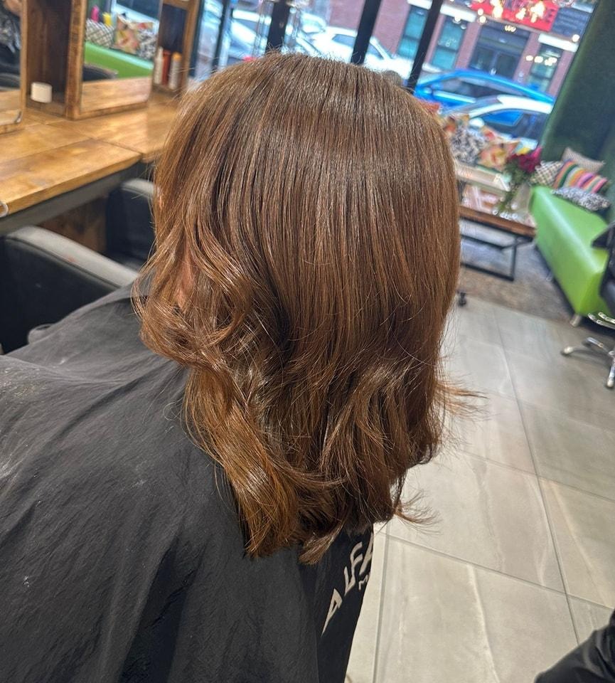 Caramel Chestnut Bob Cut Hair