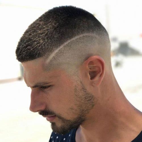 Layered buzz cut