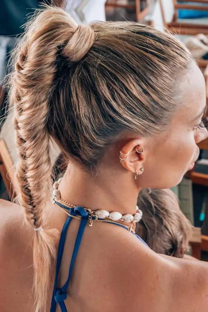 Elegant Fishtail Ponytail