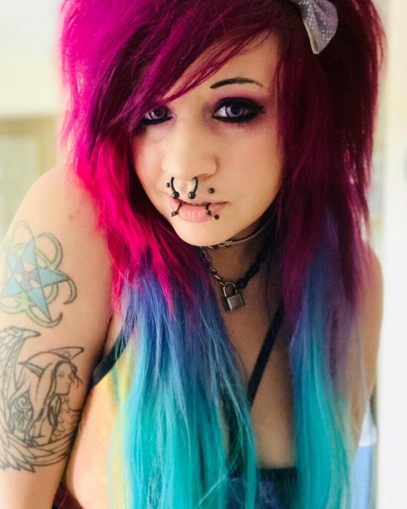 Multi Colored Scene Hairstyle