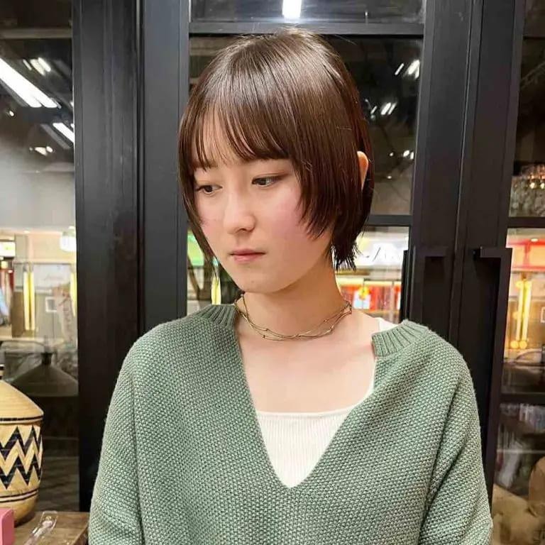 Straight Short Wolf Cut With Choppy Bangs