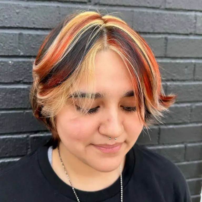 Calico Highlights on Kitty Cut Hair