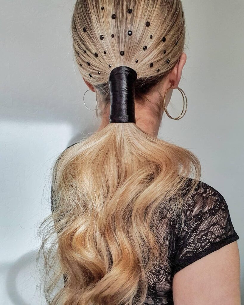 Gothic Web Ponytail