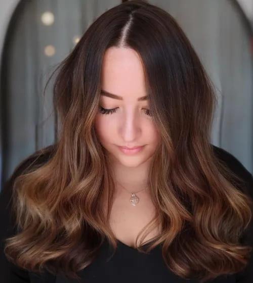 Warm Brown Balayage