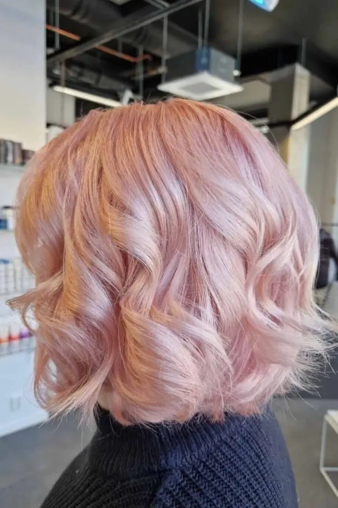 Soft Rose Blonde Color