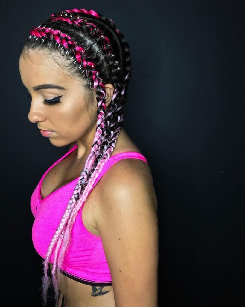 Edgy Braids Hairstyle