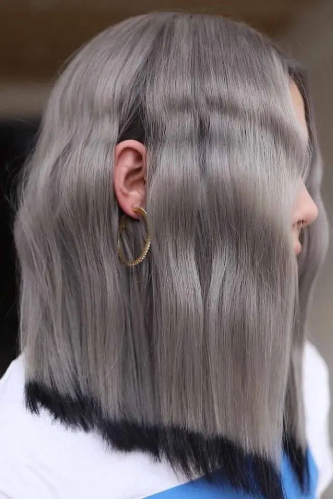 Angled Bob With Black Tips
