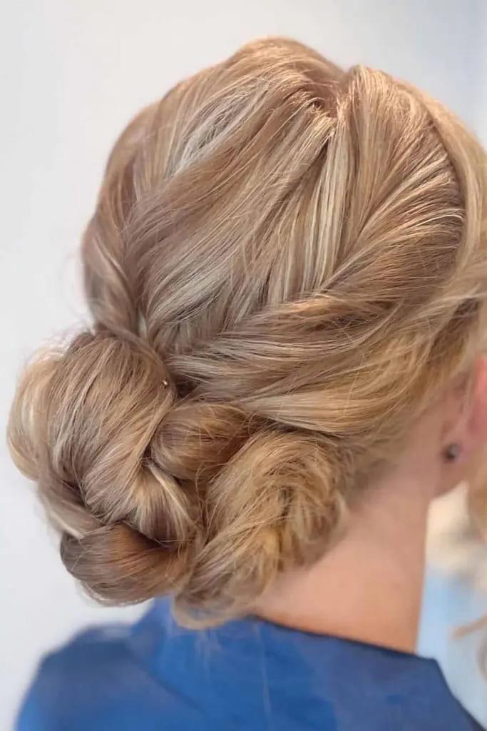 Textured Double Twisted Bun