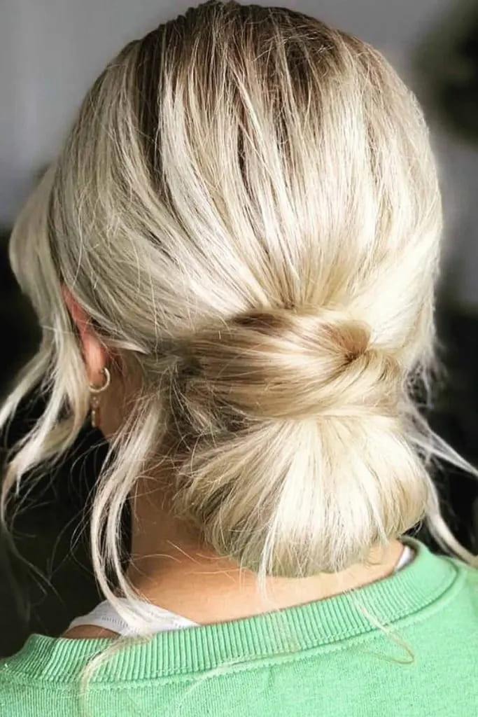 Sleek Low Knot Bun