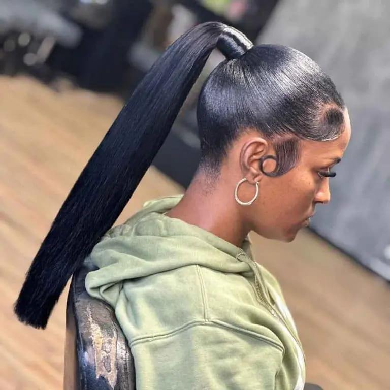 Sleek Hair With a Sleek Ponytail