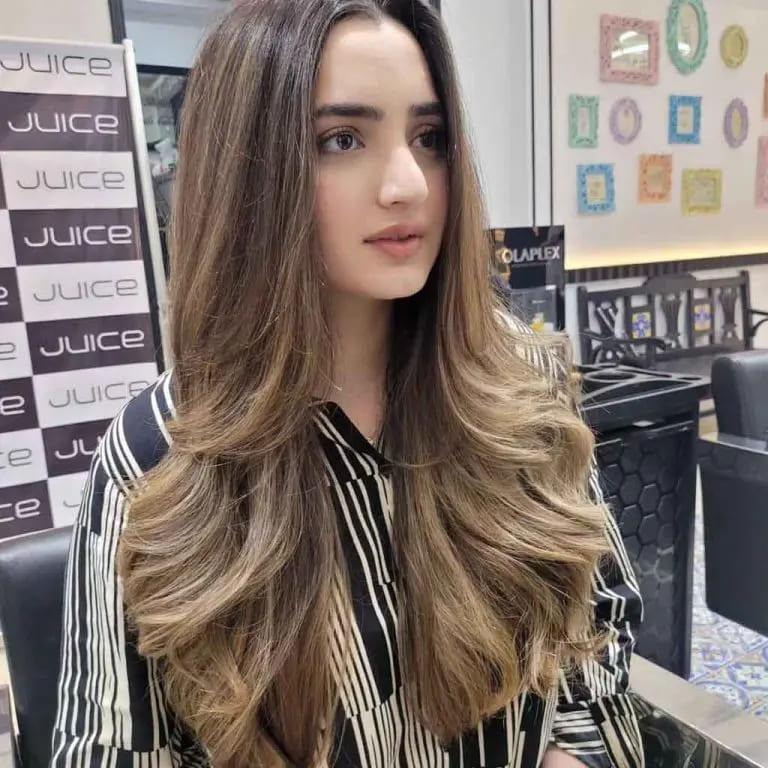  Long Layered Blonde Butterfly Cut