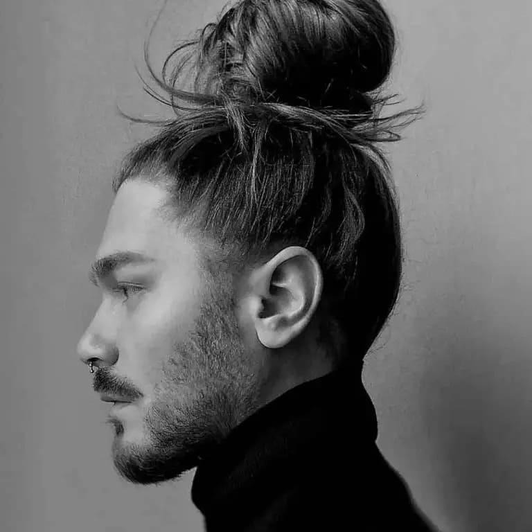 Messy Top Knot High Bun