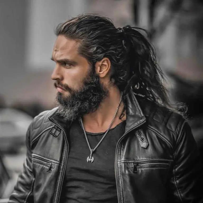  Long Tousled Wavy Hair With Ponytail