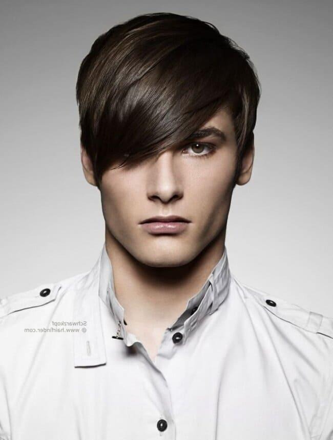 Pixie with long bangs