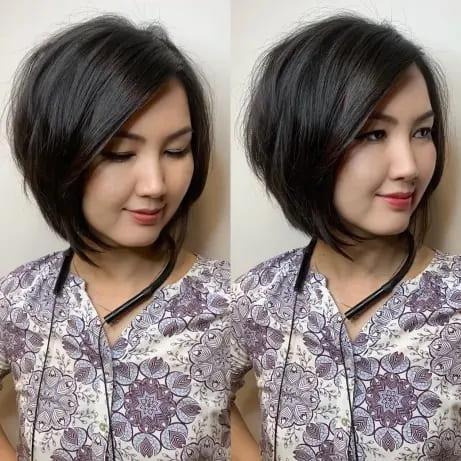 Short Angled Bob