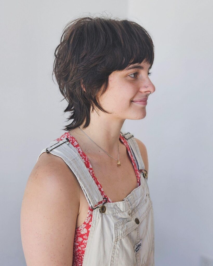 Razor Shag Pixie Cut With Micro Fringe