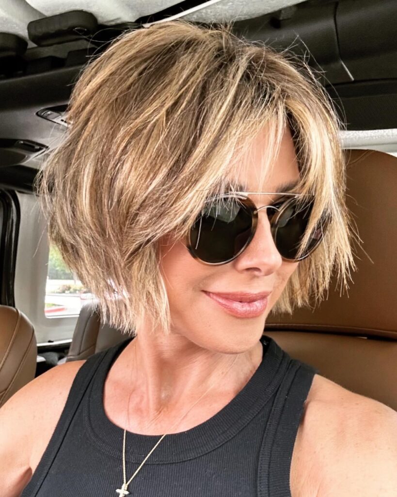 Inverted Bob shaggy Hair cut  