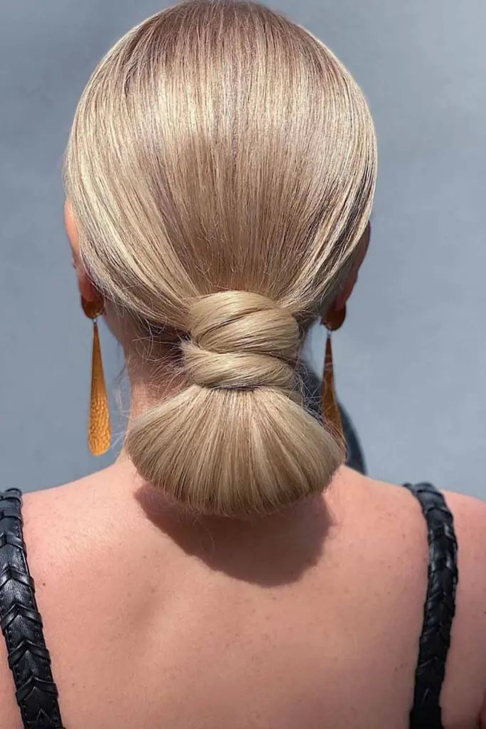 Sleek Wrapped Low Bun 