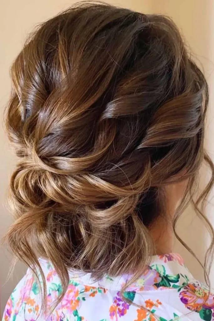 Messy Low Chignon