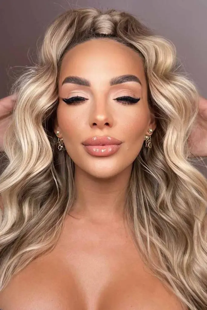 Half Up Half Down With High Ponytail