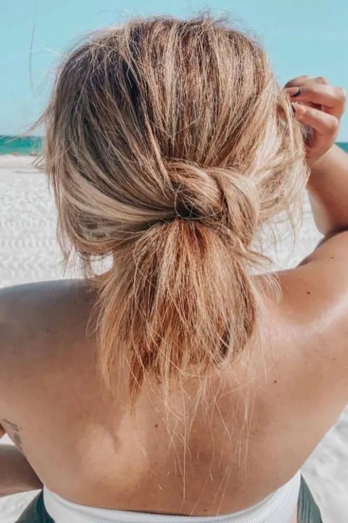 Low Tucked-In Messy Bun