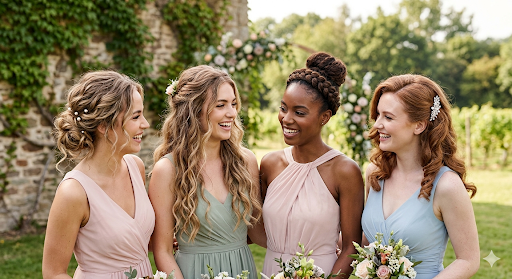 Stunning Hairstyles for Bridesmaids
