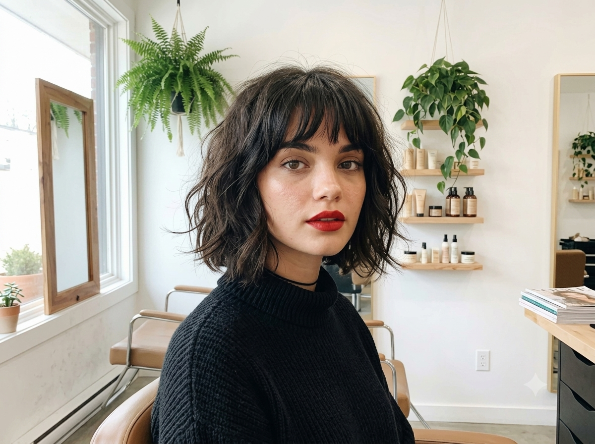 Classy Shaggy Wolf Cuts With Bangs