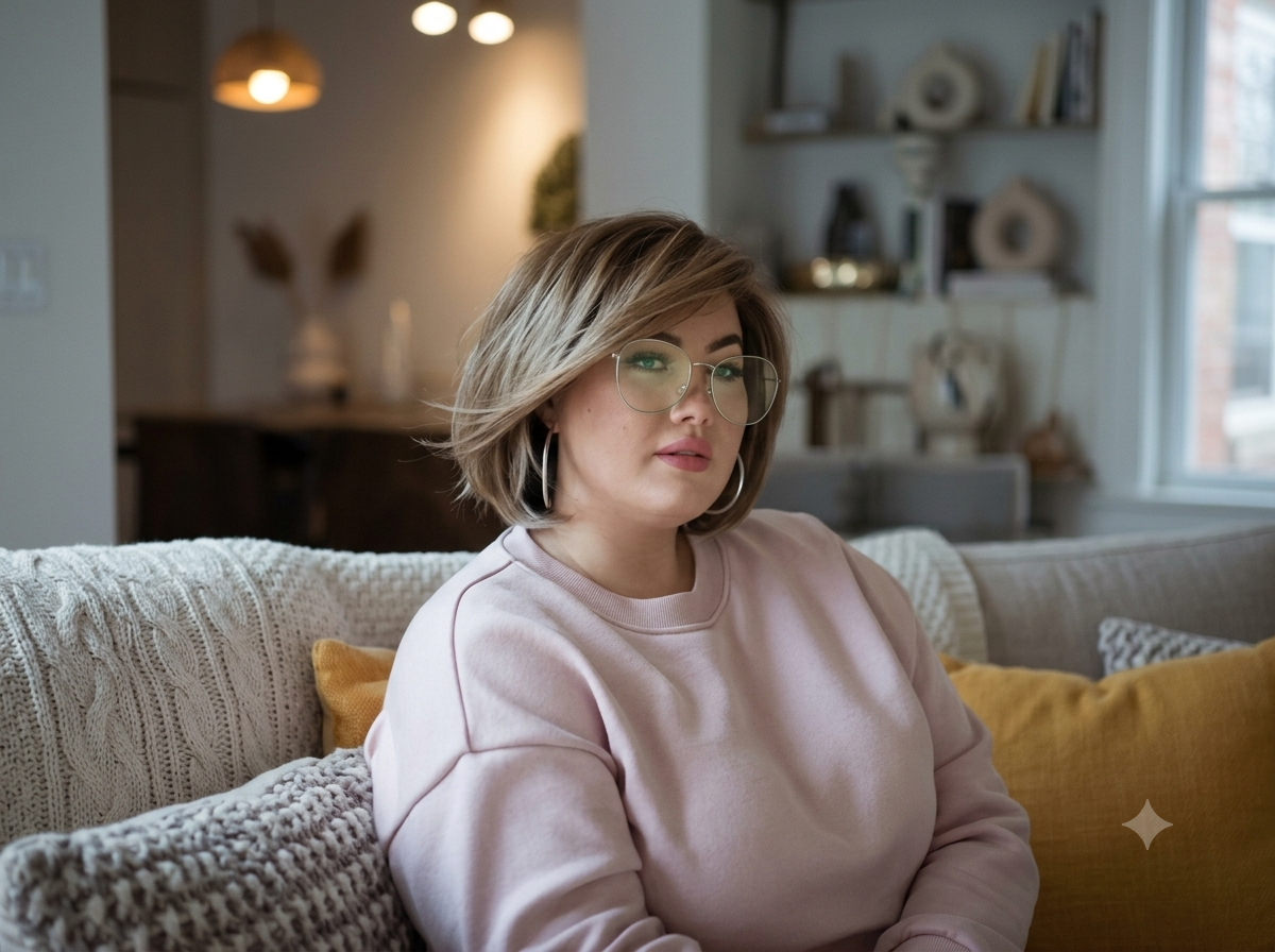 Chic Haircuts with Glasses