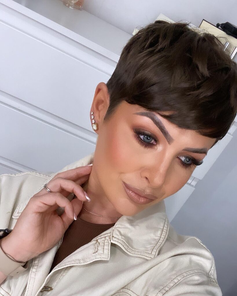 Short Blonde Tapered Pixie