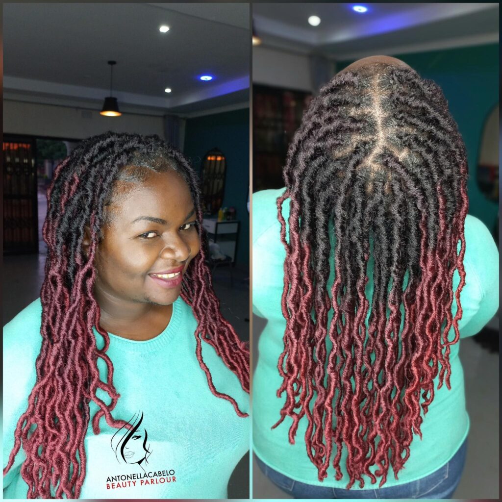 Colorful Ombre Faux Locs