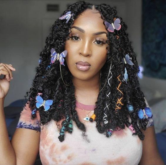 Butterfly Locs with Beads and Accessories
