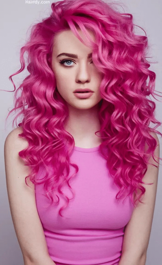 Bold Neon Pink Waves