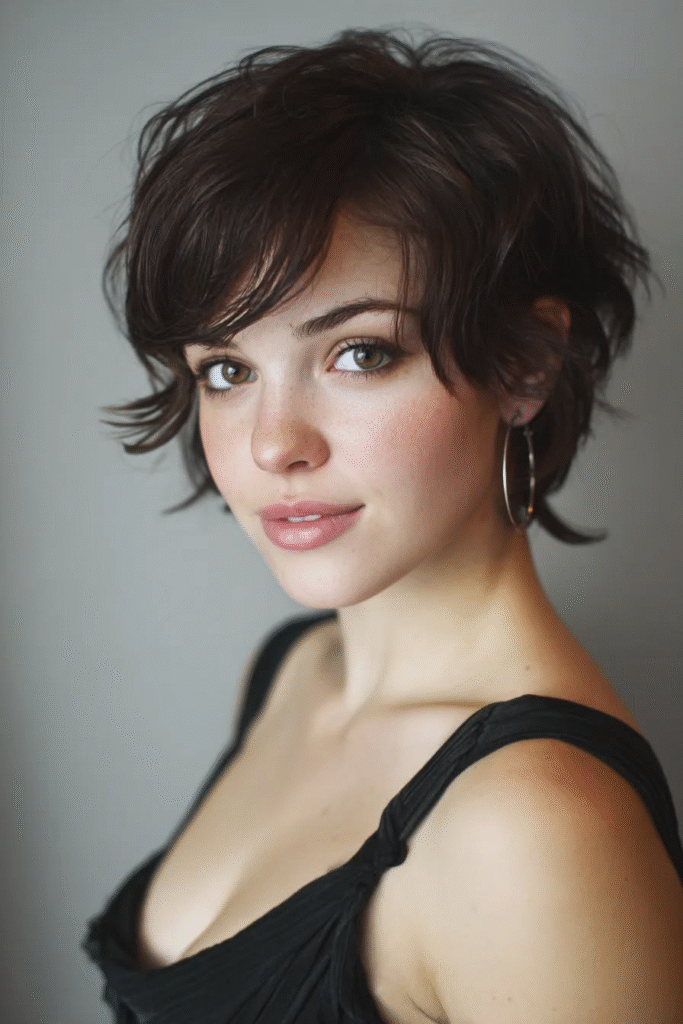The Side-Swept Flipped Out Pixie