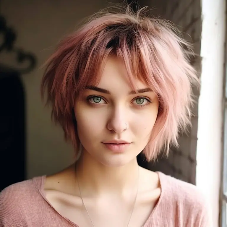 Misty Rose Wolf Cut